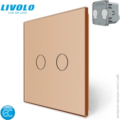 Livolo     2  +    (VL-XR008-A/FC2Z2-2G)
