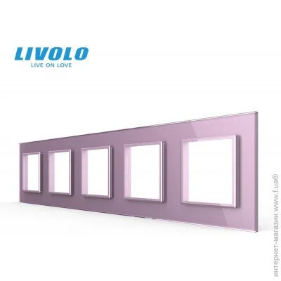 Livolo   5    (C7-SR/SR/SR/SR/SR-17)