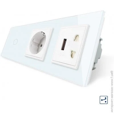 Livolo    1  1  1 USB 1     (VL-C701SC1EU1USBC1A-11)