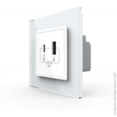 Livolo  USB-A  USB-C 36W   (VL-C7FCUA18W.UC18W-2WP)