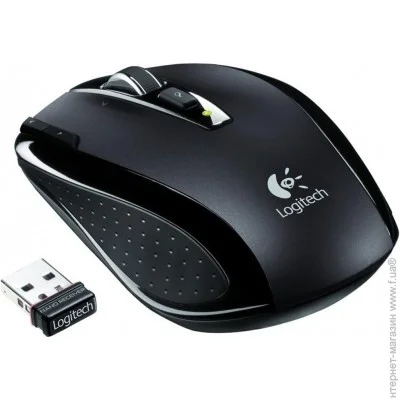  Logitech VX Nano Laser Cordless for Notebooks for Business USB Black (910-001172)