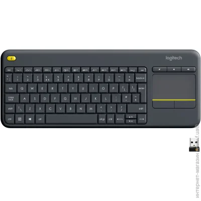  Logitech K400 Plus Touch Wireless UA Black (920-007145)