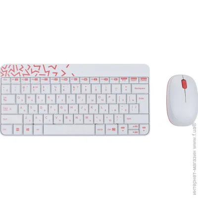  (  ) Logitech Wireless Combo MK240 Nano White (920-008212)