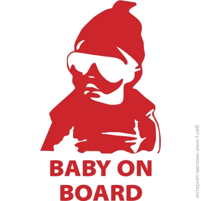 Loom   Baby on Board LM-10201-red   