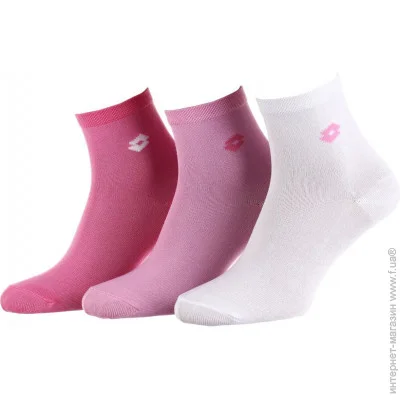 Lotto  3-pack 36-41 white/pink 11510214-2