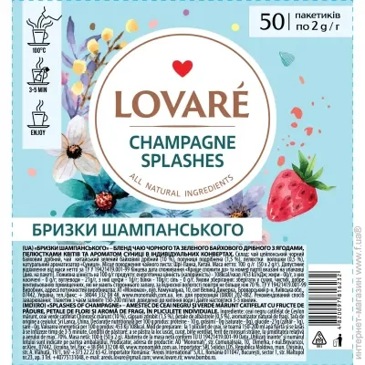      2*50, , "Shampagne splashes", LOVARE
