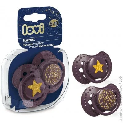 Пустышка Lovi Пустушка Силіконова динамічна Hey Stardust фіолетова (22/894_violet) Пустышка Lovi Пустушка Силіконова динамічна Hey Stardust фіолетова (22/894_violet)