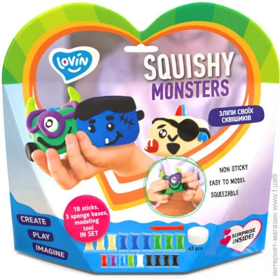 Lovin    Squishy "Monsters"  70130   