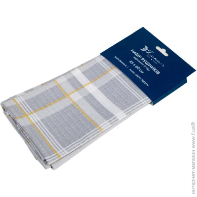 Полотенце набор Luna 2шт Greys Tartan 45x60 см серый Полотенце набор Luna 2шт Greys Tartan 45x60 см серый