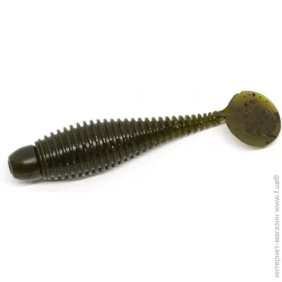   Lunker City  Grubster 10/BG 2.75" #227 WATERMELON/GREEN PUMPKIN / (643708 / 87227)