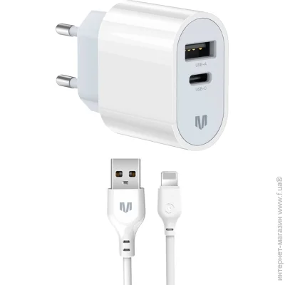   Madeinfuture MFS12 12W A+ C +   USB-A to Lightning White (MIF82823)