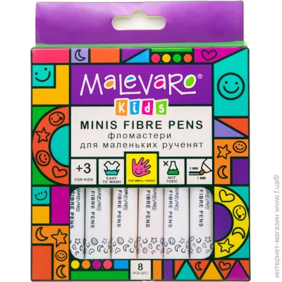 Malevaro Набор мини-фломастеров 8 цветов ML760141 Malevaro Набор мини-фломастеров 8 цветов ML760141