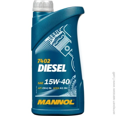   Mannol diesel 15w-40 ch-4/sl 1 (403602110145)