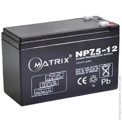    Matrix NP7.5-12 12V/7.5Ah AGM