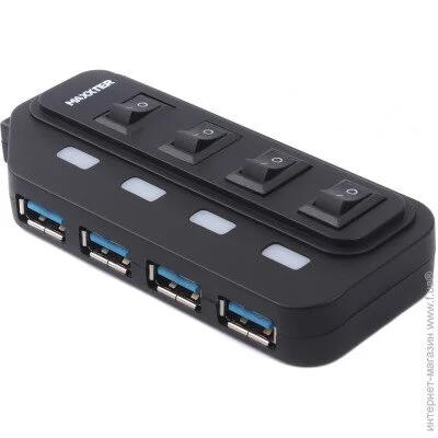USB- Maxxter HU2A-4P-AC-02
