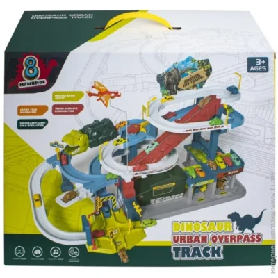 Maya Toys Гоночний трек Діно-місто зі світлозвуковими ефектами 6603A Maya Toys Гоночний трек Діно-місто зі світлозвуковими ефектами 6603A