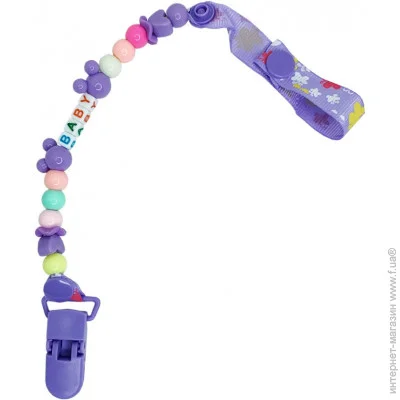 Megazayka Тримач для пустушки Baby MGZ-0503 (Violet) 34 см Megazayka Тримач для пустушки Baby MGZ-0503 (Violet) 34 см