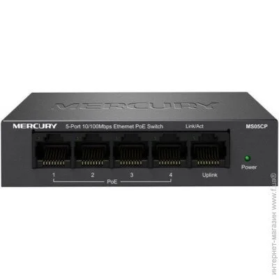 Mercury  POE MS05CP  4  POE + 1  UP-Link