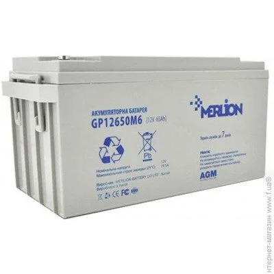    Merlion GP12650M6 12V/65Ah AGM