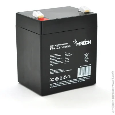    Merlion EV 6-DZM-5 12V/5Ah F2 AGM 