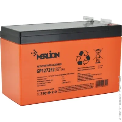    Merlion GP1272F2 Premium 12V/7.2Ah AGM