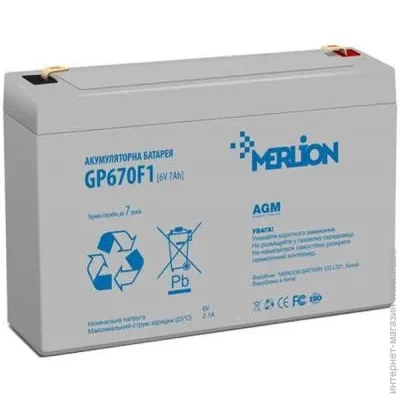    Merlion GP670F1 6V/7Ah AGM