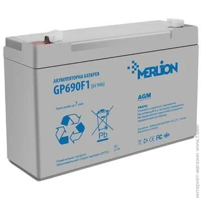    Merlion GP690F1 6V/9Ah AGM