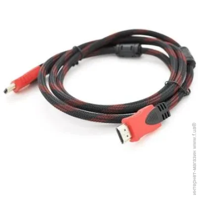   HDMI to HDMI 15.0m v1.4, OD-7.4mm Black / RED Merlion (YT-HDMI (M) / (M) NY / RD-15m)