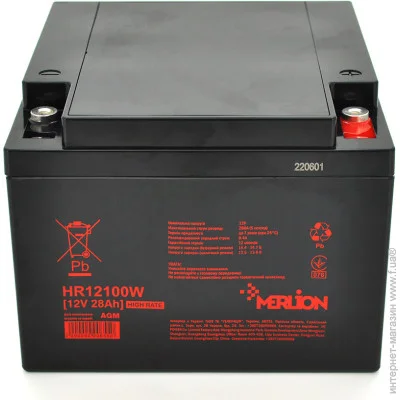    Merlion HR12100W 12V/28Ah AGM