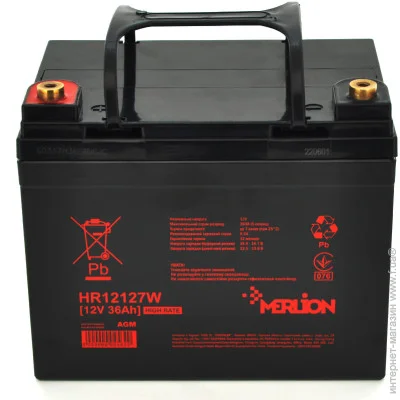 Аккумулятор для ИБП Merlion HR12127W 12V/36Ah AGM Аккумулятор для ИБП Merlion HR12127W 12V/36Ah AGM