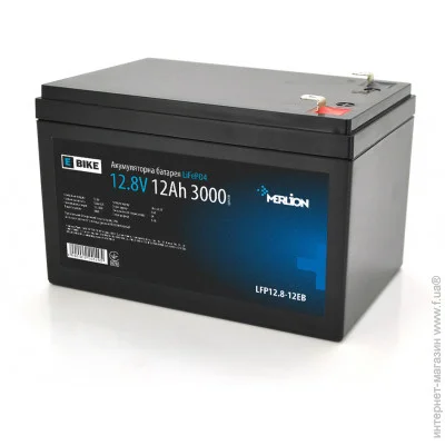 Аккумулятор для ИБП Merlion LFP12.8-12EB 12.8V/12Ah LiFePO4 for Bike Аккумулятор для ИБП Merlion LFP12.8-12EB 12.8V/12Ah LiFePO4 for Bike
