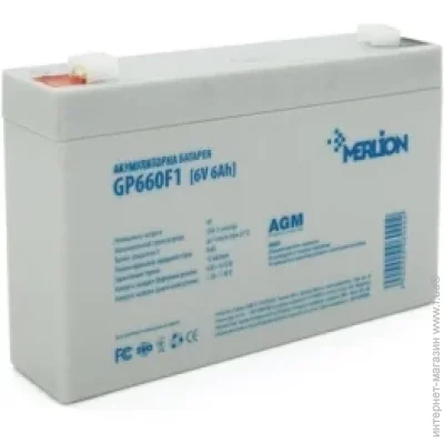    Merlion GP660F1NS 6V/6Ah AGM