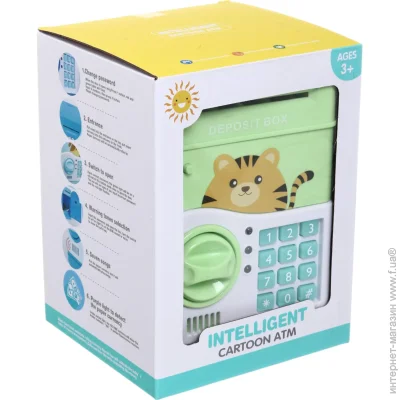 Merx Limited Сейф игровой Cartoon Mini зеленый MX0275090 Merx Limited Сейф игровой Cartoon Mini зеленый MX0275090