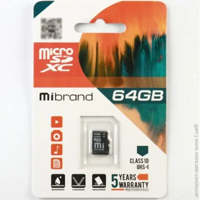 Mibrand   microSDHC Class 10 UHS-I, 64GB