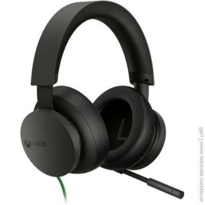  Microsoft Official Xbox Stereo Headset for Xbox Series X|S, Xbox One and Windows 10 (Black) (80756)