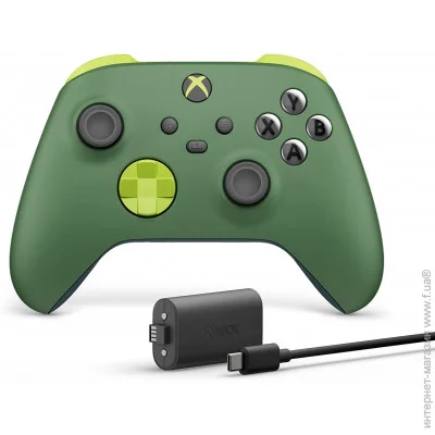  Microsoft Xbox Series X, S Wireless Controller with Bluetooth (Remix) +  Xbox Rechargeable Battery +  USB Type-C Cable (68861)