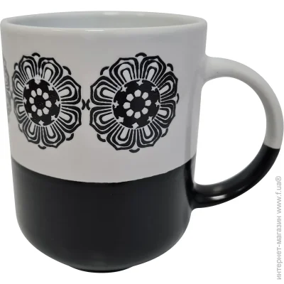  Milika    Flower Black & White 500  M0420-2104-3 - 