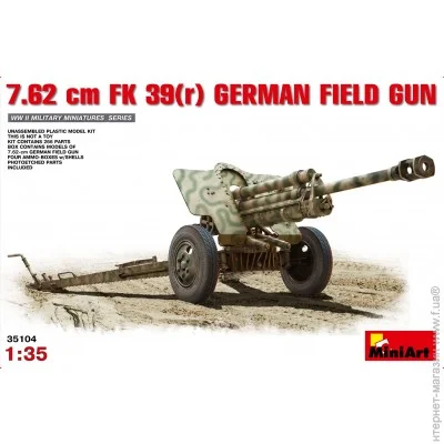 Miniart 7.62 cm FK 39 (r) German Field Gun (MA35104)