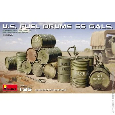  Miniart U.S. Fuel Drums  (MA35592)
