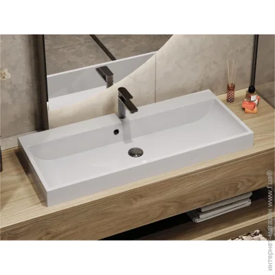 Раковина Miraggio Varna 1000 белый глянец 99.4x41.8 см (0000252) Раковина Miraggio Varna 1000 белый глянец 99.4x41.8 см (0000252)