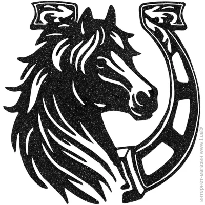 MIS LT Подвеска Лошадь-подкова 12 см черный MIS LT Подвеска Лошадь-подкова 12 см черный