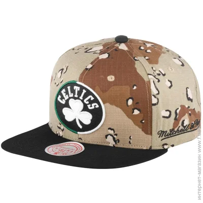  Mitchell & Ness NBA SNAPBACK BOSTON CELTICS (HHSS1101-BCEYYPPPCAMO-ONE SIZE)
