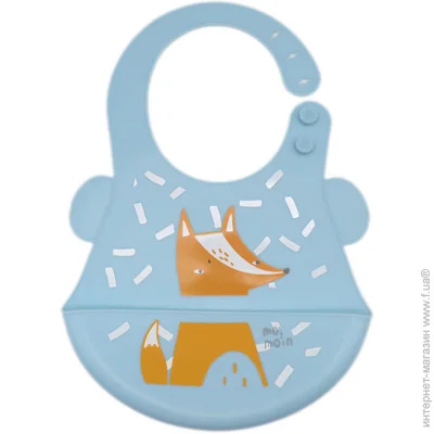 Нагрудник (слинявчик) Moimoin Слинявчик для годування Лиса Блакитний (2503) Нагрудник (слинявчик) Moimoin Слинявчик для годування Лиса Блакитний (2503)