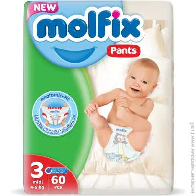  ϳ- Molfix Midi  3 (4-9 ) 60  (8690536842704)