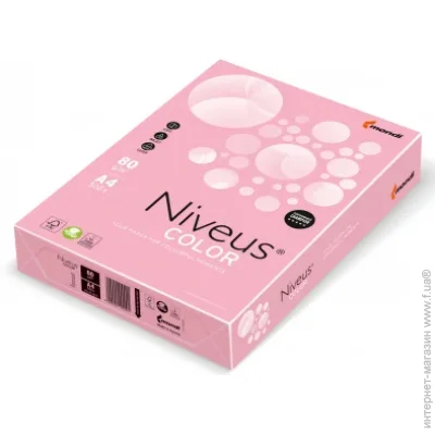   Mondi Niveus COLOR Pastel Pink A4, 80g, 500sh (A4.80.NVP.PI25.500)