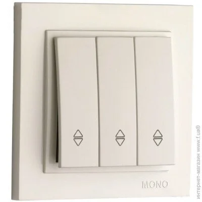 Выключатель Mono Вимикач трьохклавішний прохідний, (102-170002-108) Выключатель Mono Вимикач трьохклавішний прохідний, (102-170002-108)