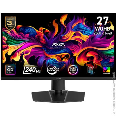  MSI 26.5 " 240  MAG 271QP QD-OLED X24