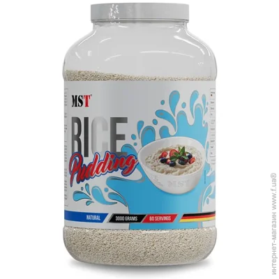 Mst Nutrition Rice Pudding 3000 g /60 servings/ Natural (000025160)