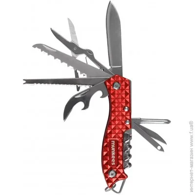   Munkees  2580 Pocket Knife (1012-2580-RD)
