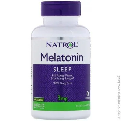   Natrol Melatonin 3 mg 240 Tabs NTL-16068 (000002222)